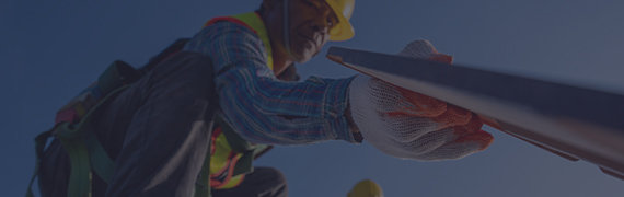 Man lifting a roof hatch